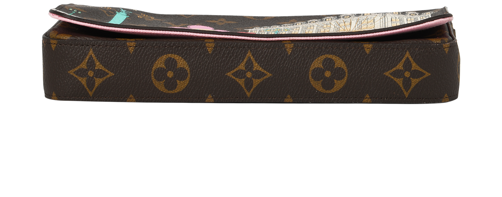 Vivienne Holiday Felicie Pochette, &pound;1,500, Handbags, Brown, Canvas, Top view